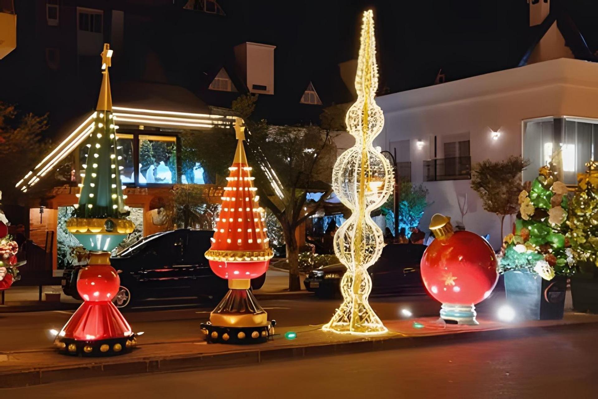 Maravilhoso apartamento no centro de Gramado Exterior foto
